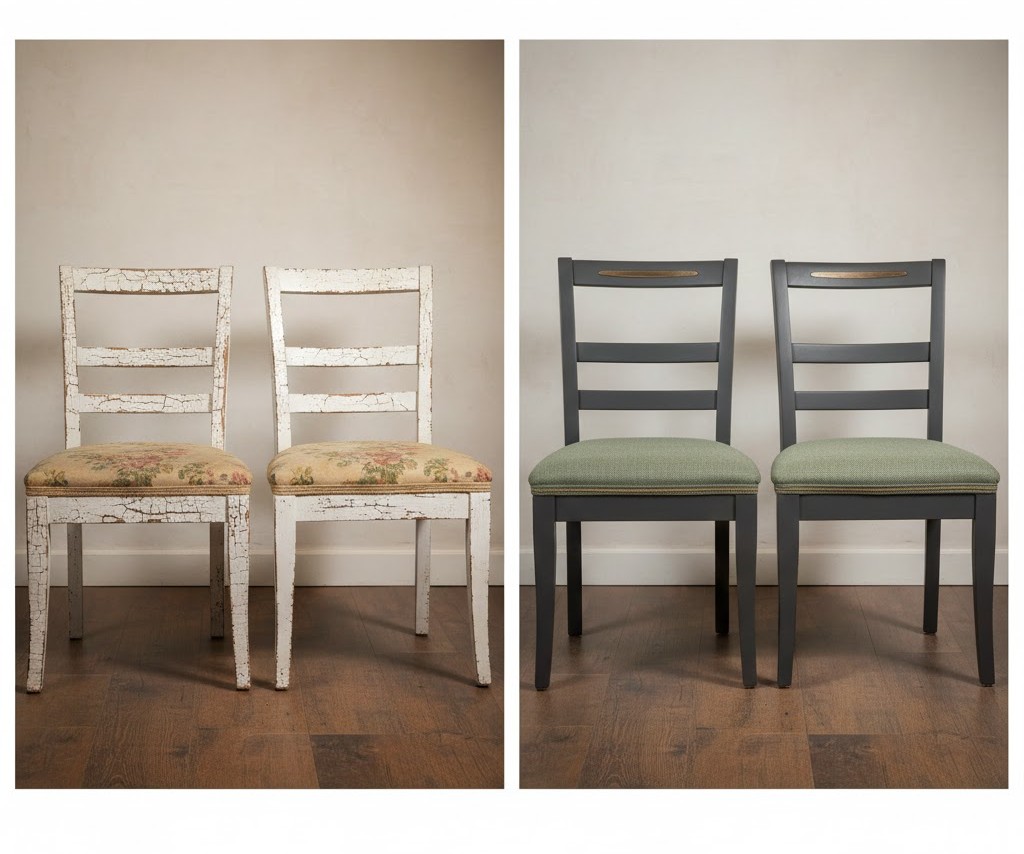 Gerestaureerde stoelen