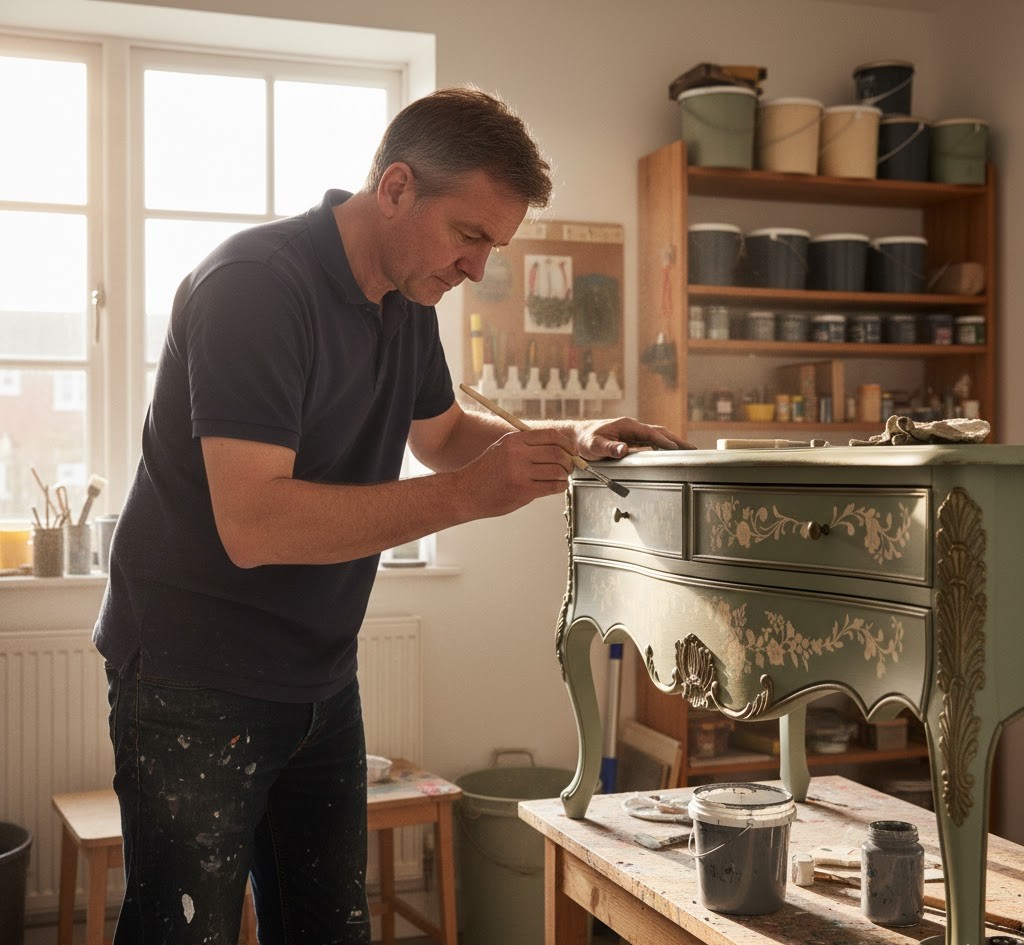 Teamlid meubelrestauratie