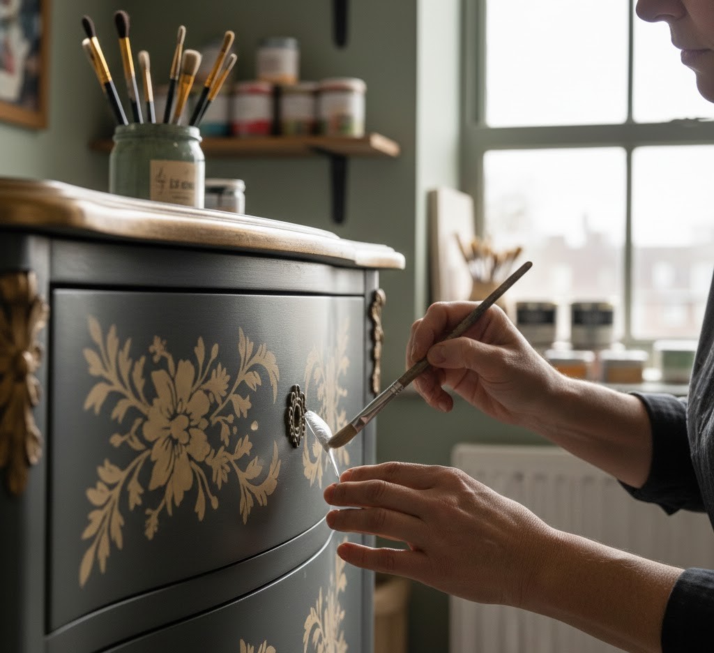 Teamlid schilderwerk